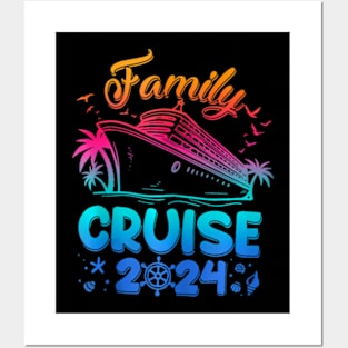 Family Cruise 2024 Making Memories Summer Matching Vacation Posters and Art